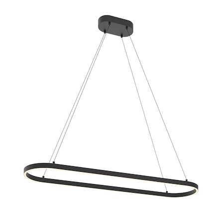 Glo 48'' LED Linear Pendant - Black Finish